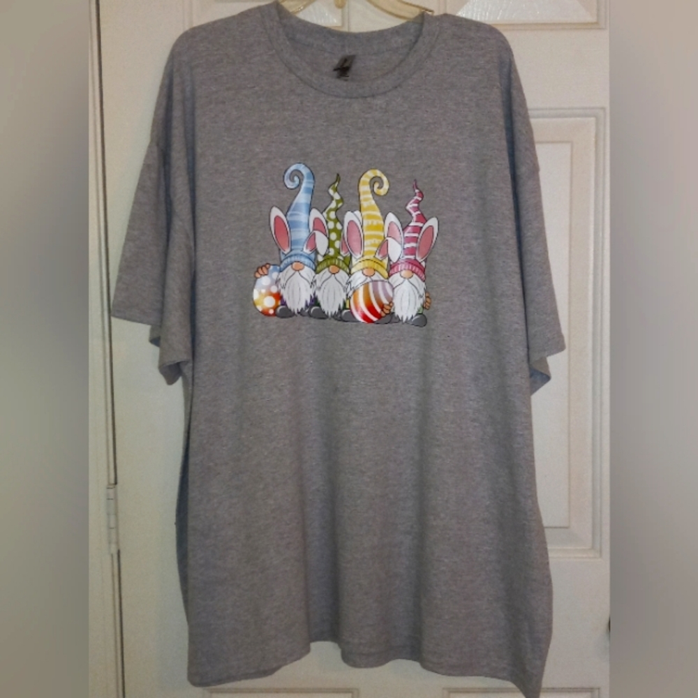 New Easter Gnomes Gray 3XL Tshirt